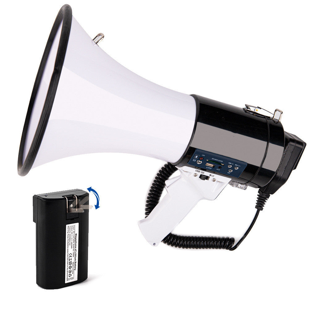 Bluetooth Outdoor Flood Prevention And Disaster Relief Handheld Speaker Black and White lithium batter 0 - Tophatter Daily Deals