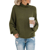 Warm Women's Pullover Sweater - Turtleneck Knit, Winter Green 3D Changing Face Moving Picture Frame - Tophatter Daily Deals