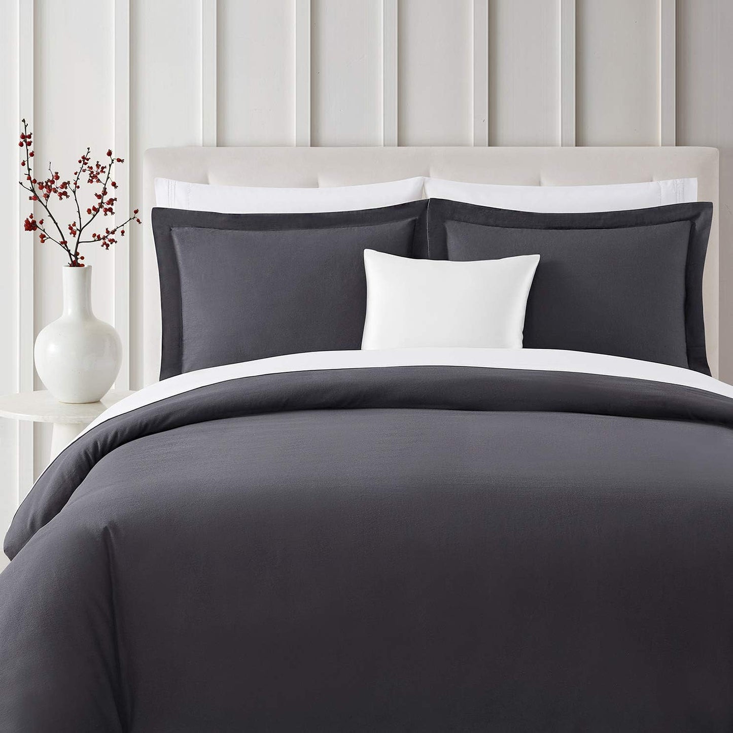 Bibb Home 3-Piece Flannel Duvet Cover Set Bedding - Tophatter Daily Deals