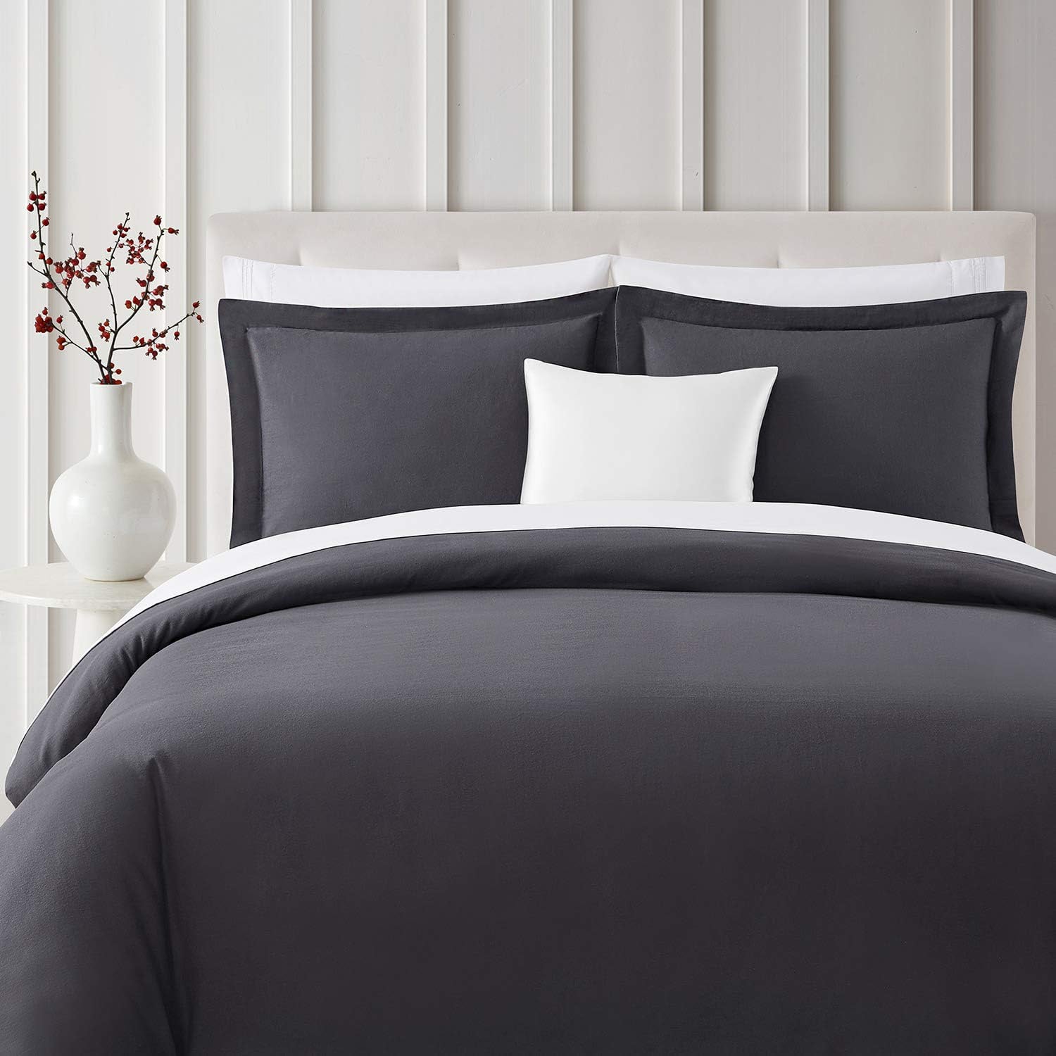Bibb Home 3-Piece Flannel Duvet Cover Set Bedding - Tophatter Daily Deals