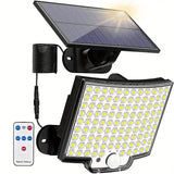 106LED Super Bright Motion Sensor Solar Power LED Garden Wall Light Solar Outdoor Lights - Tophatter Daily Deals