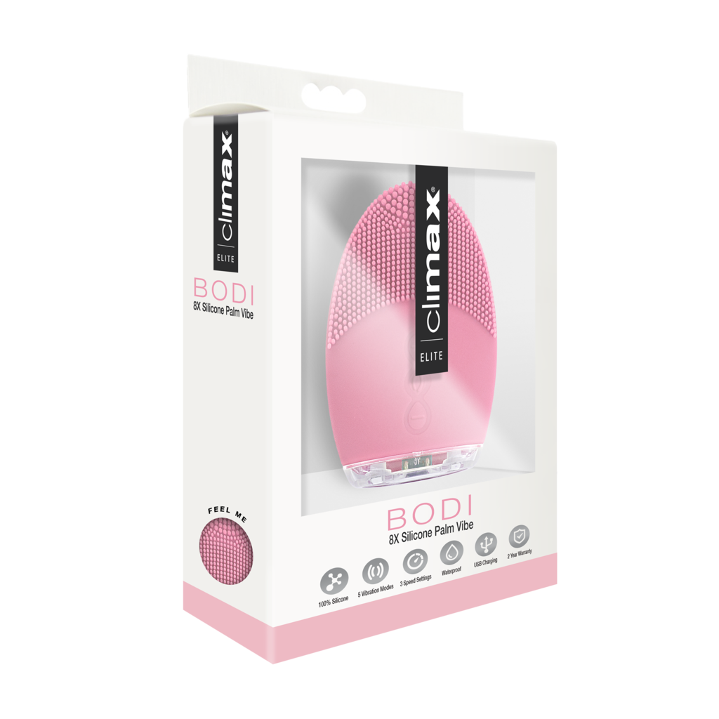 Climax Elite Bodi 15X Pink Silicone Palm Vibe 8cm Compact Waterproof Rechargeable > Vibrators > Ladies > Clitoral Vibrators and Stimulators - Tophatter Daily Deals