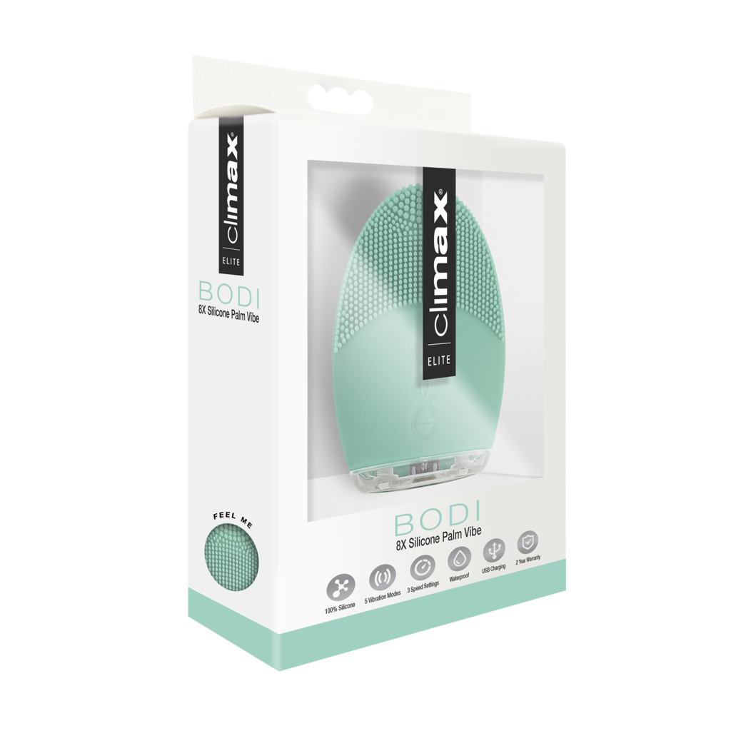 Climax Elite Bodi 15X Silicone Palm Vibe Seafoam 8cm Compact Waterproof Rechargeable > Vibrators > Ladies > Clitoral Vibrators and Stimulators - Tophatter Daily Deals