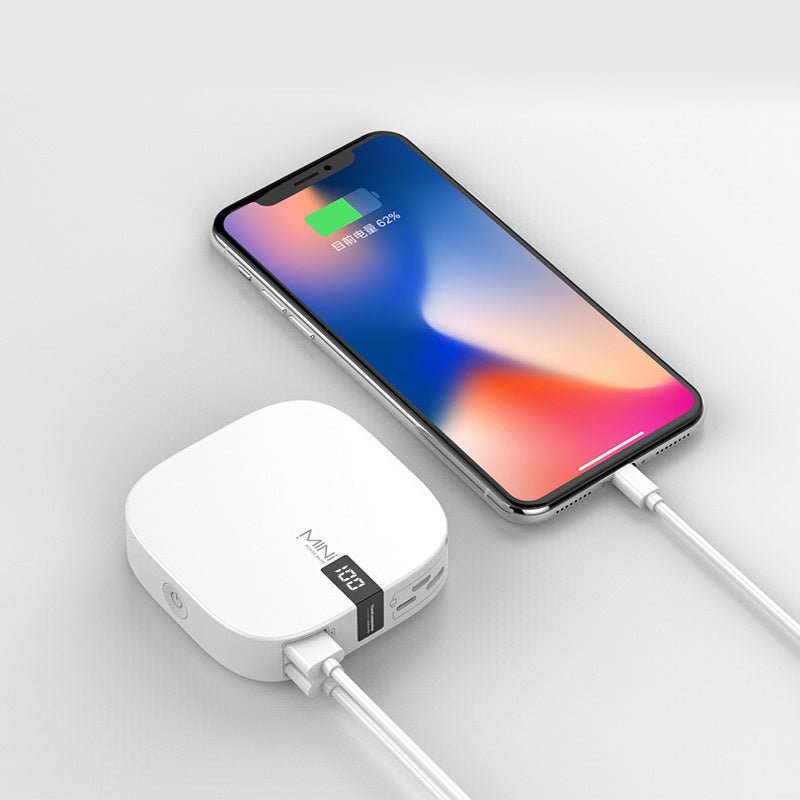 10000 mAh Mini Power Bank Fast Input Digital Display Powerbank 0 - Tophatter Daily Deals