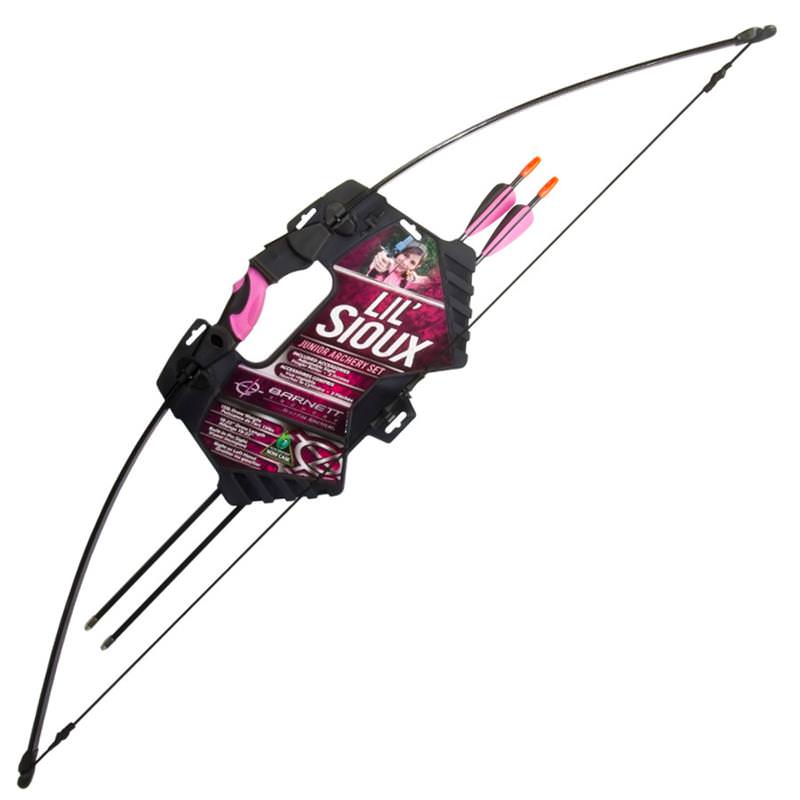 Barnett Lil Sioux Jr. Pink Recurve Beginner's Bow & Arrow Archery Set - Tophatter's Guns'N'Weapons Store Collectible Weapons - Tophatter Daily Deals