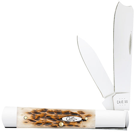 Case Razor Folding Knife - Amber Bone Peach Seed Jig - 10722 Traditional Knives - Tophatter Daily Deals