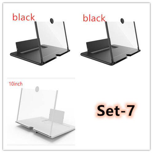 3D Screen Magnifier Signal Booster Mobile Screen Lightweight Foldable Magnifying Glass Set 7 0 - Tophatter Daily Deals
