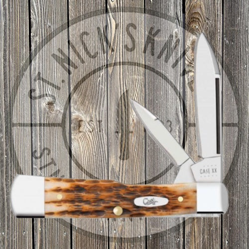 Case Gunstock - Amber Bone Peach Seed Jig - 10728 Knives - Tophatter Daily Deals
