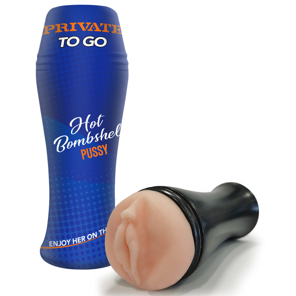 Private Hot Bombshell To Go – Compact Travel Masturbator > Sex Toys For Men > Masturbators > Vibrating - Tophatter Daily Deals