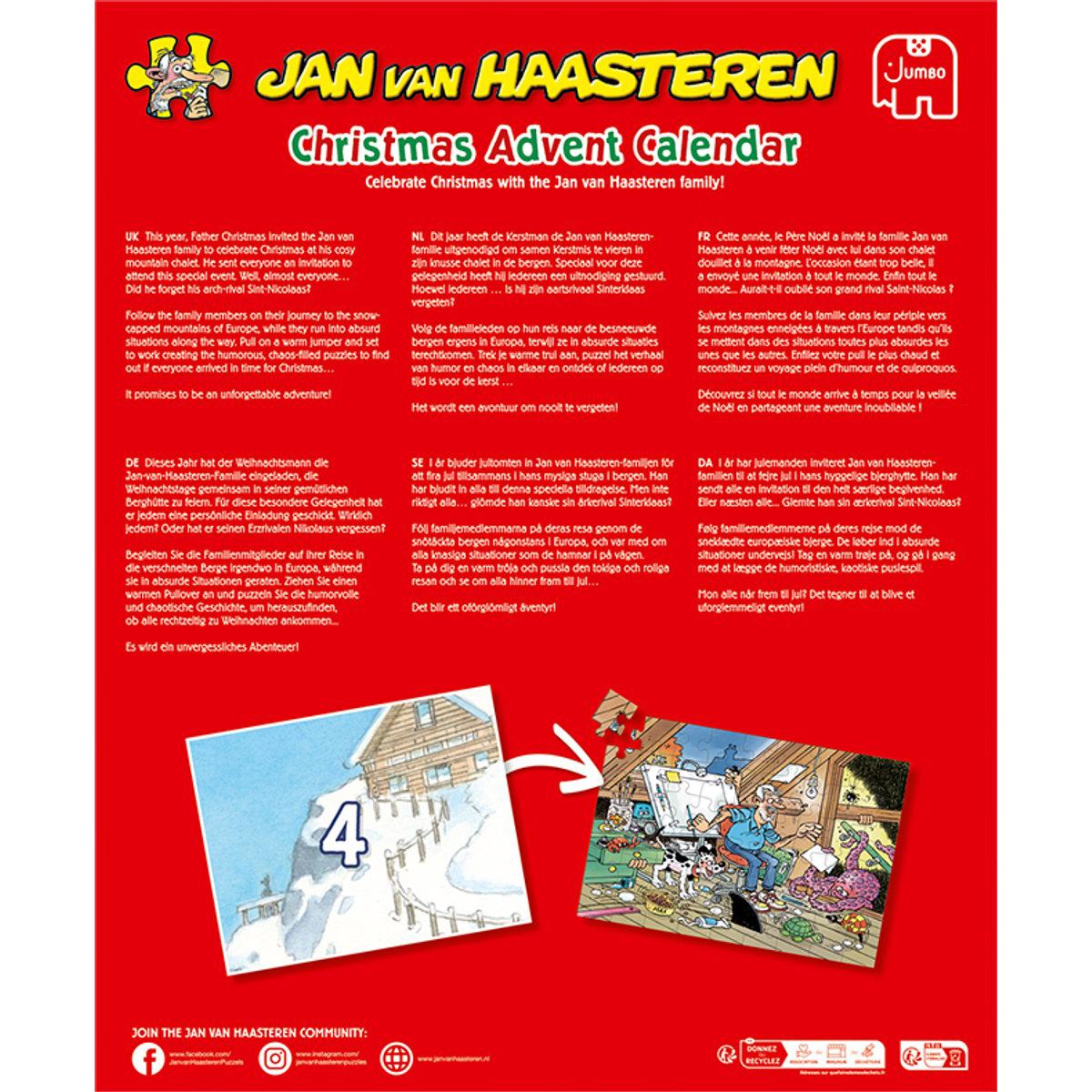Jan van Haasteren Christmas Advent Calendar 2025 | Jigsaw Advent Calendar Advent Calendar - Tophatter Daily Deals