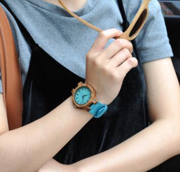 Bobo bird leather strap couple bamboo table 0 - Tophatter Daily Deals