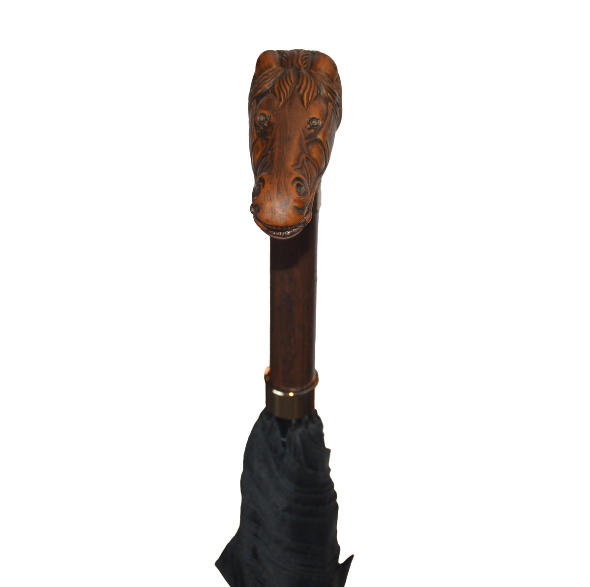Italian Palio Horse Umbrella with Handcrafted Handle and Auto Open - Tophatter Daily Deals