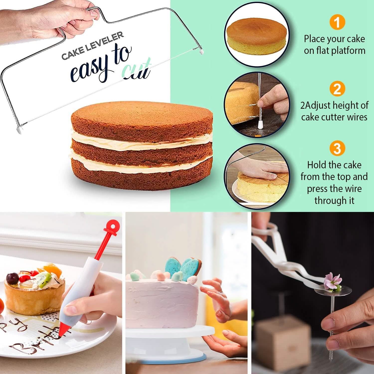 108-Piece: Cake Decorating Supplies Kit Kitchen Tools & Gadgets - Tophatter Daily Deals