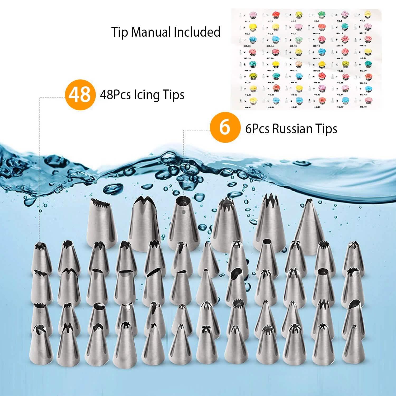 108-Piece: Cake Decorating Supplies Kit Kitchen Tools & Gadgets - Tophatter Daily Deals