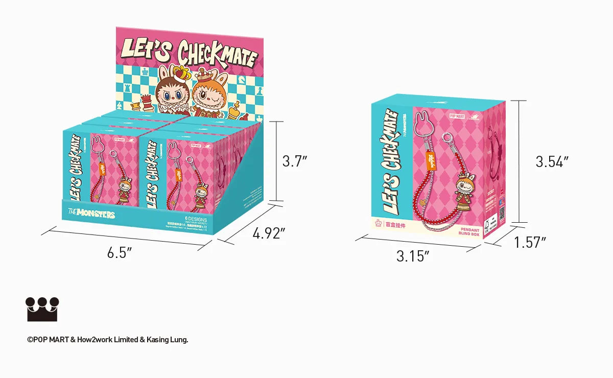 Genuine Pop Mart The Monsters Labubu 'Let‘s Checkmate' Series Pendant Mythical - Tophatter Daily Deals