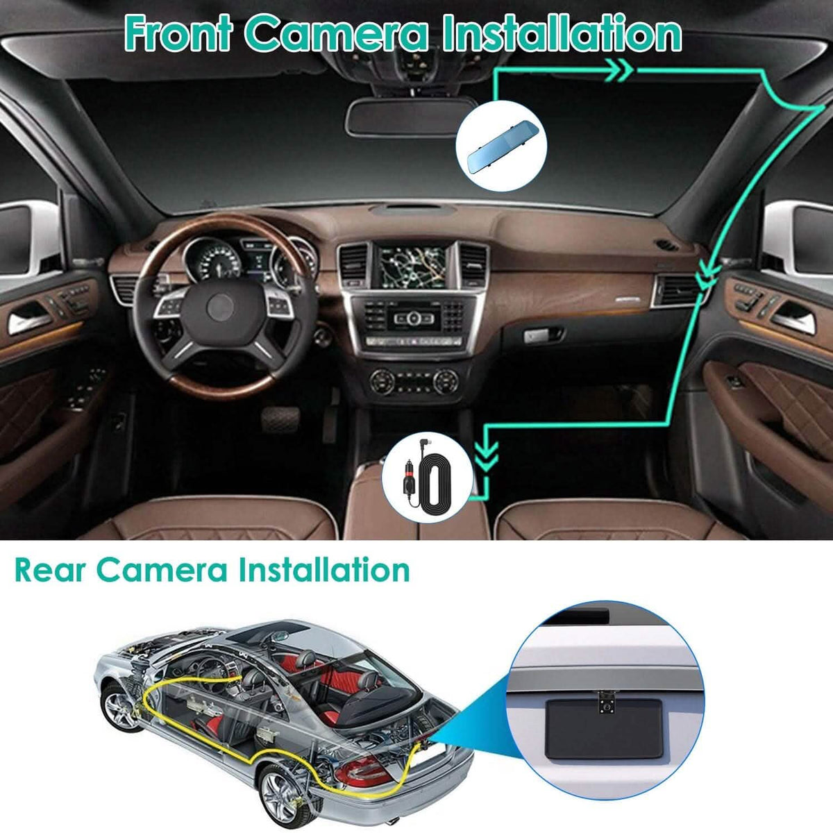 1080P Car DVR 4.3inches Dash Cam with 140° Angle Loop Recording Automotive - Tophatter Daily Deals