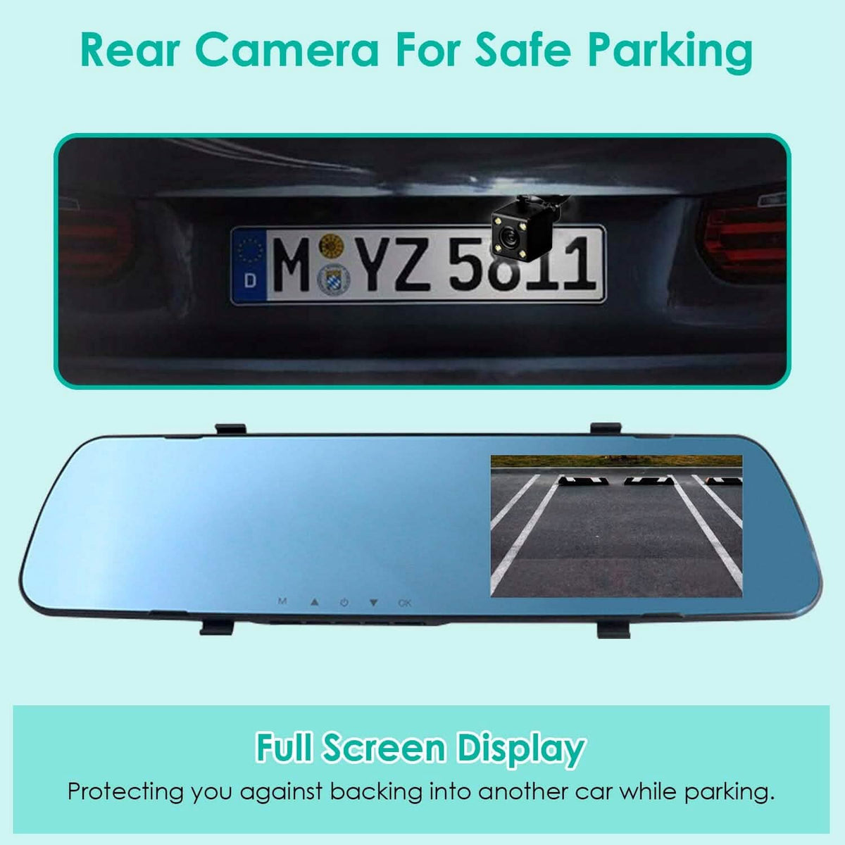 1080P Car DVR 4.3inches Dash Cam with 140° Angle Loop Recording Automotive - Tophatter Daily Deals