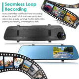 1080P Car DVR 4.3inches Dash Cam with 140° Angle Loop Recording Automotive - Tophatter Daily Deals