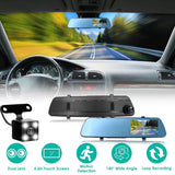 1080P Car DVR 4.3inches Dash Cam with 140° Angle Loop Recording Automotive - Tophatter Daily Deals
