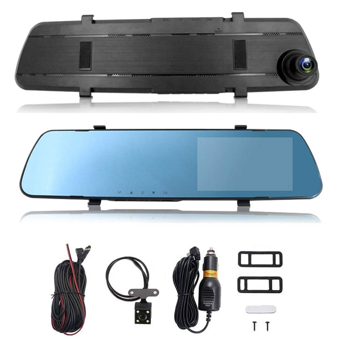 1080P Car DVR 4.3inches Dash Cam with 140° Angle Loop Recording Automotive - Tophatter Daily Deals