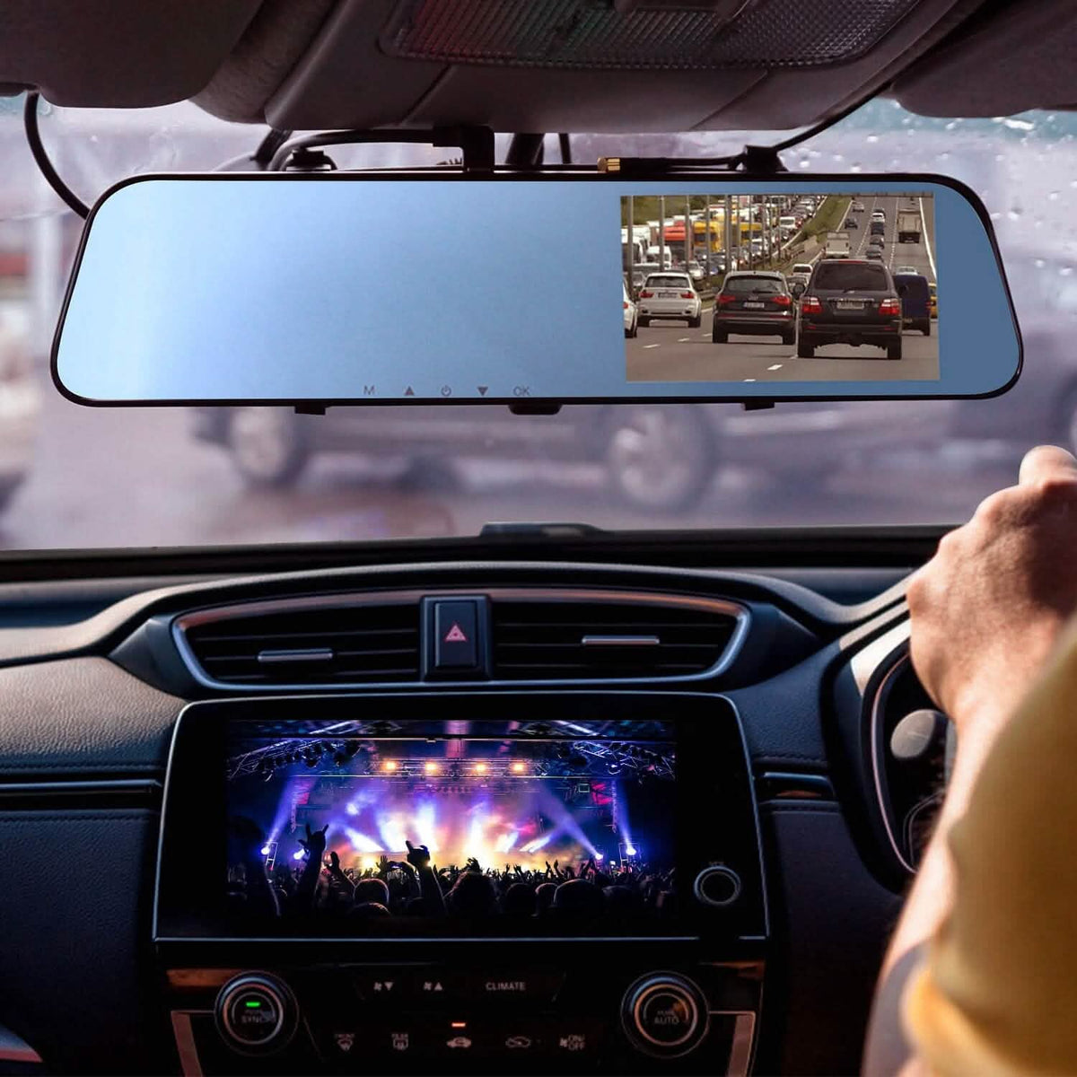 1080P Car DVR 4.3inches Dash Cam with 140° Angle Loop Recording Automotive - Tophatter Daily Deals