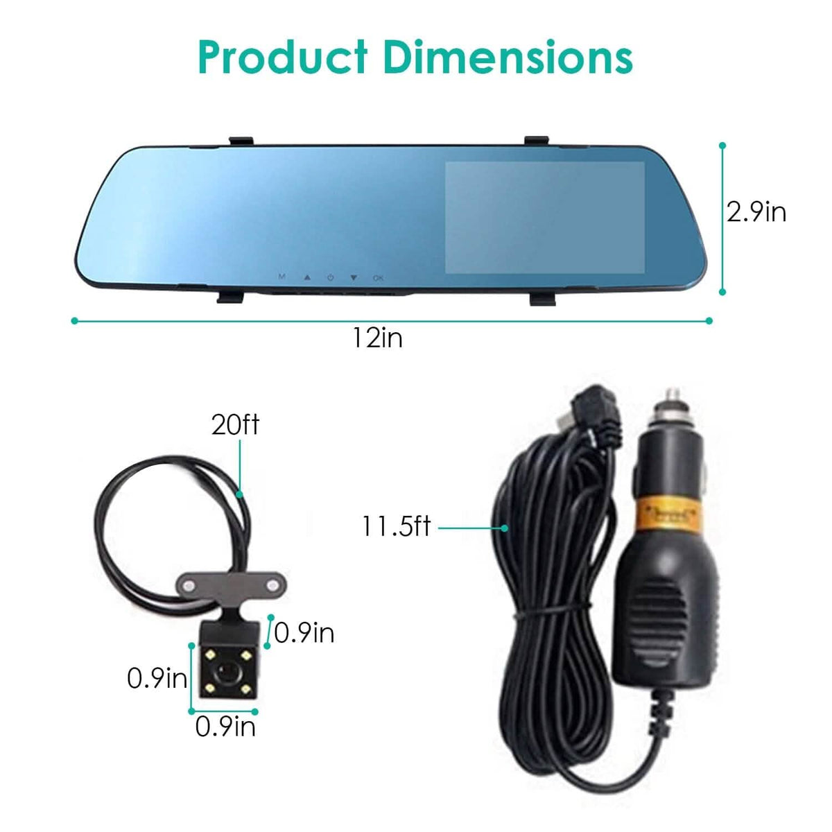 1080P Car DVR 4.3inches Dash Cam with 140° Angle Loop Recording Automotive - Tophatter Daily Deals