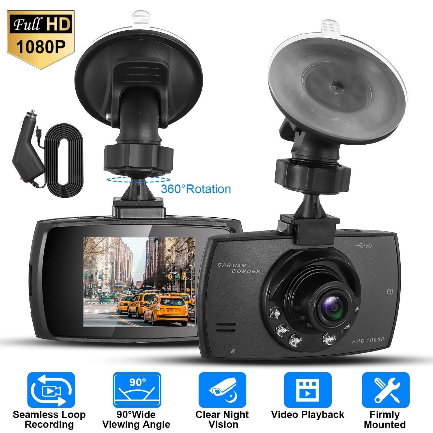 1080P Car DVR Camera Dash Cam Automotive - Tophatter Daily Deals