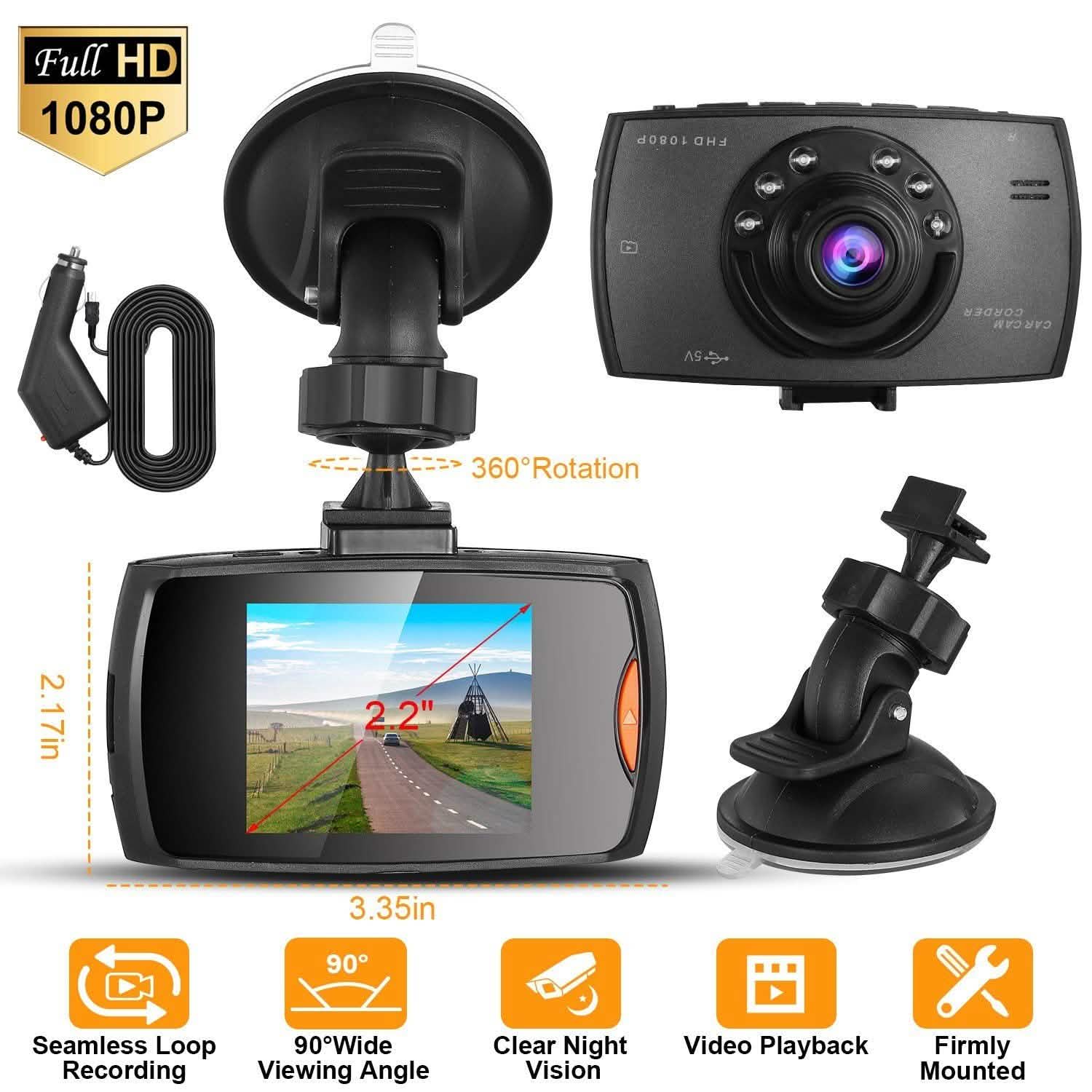 1080P Car DVR Camera Dash Cam Automotive - Tophatter Daily Deals