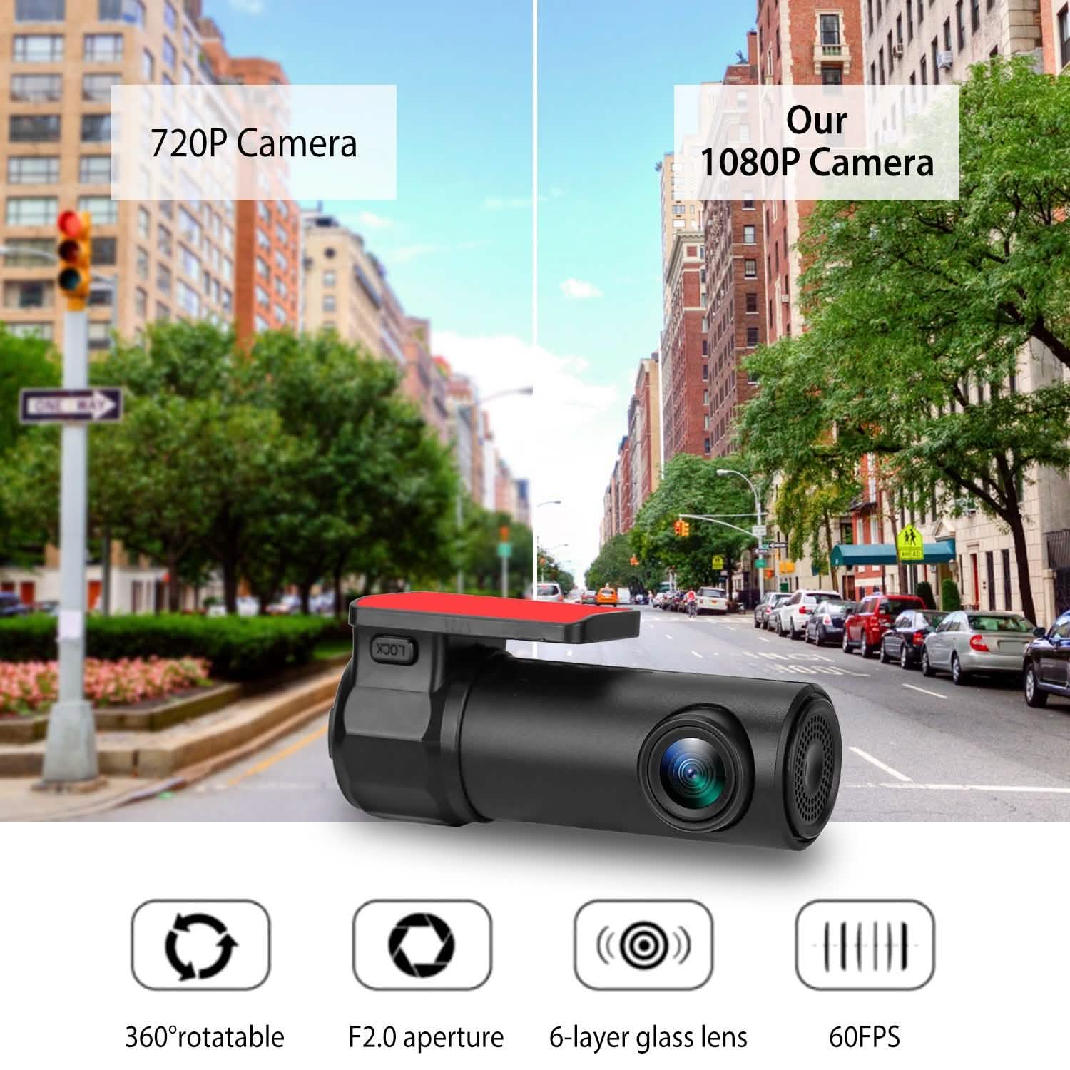 1080P Dash Cam Car Camera Recorder Automotive - Tophatter Daily Deals