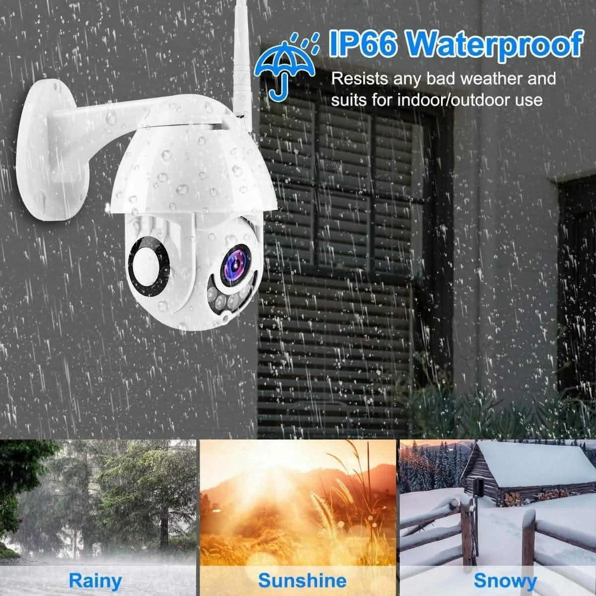 1080P FHD WiFi IP Camera Two-Way Smart Home & Security - Tophatter Daily Deals