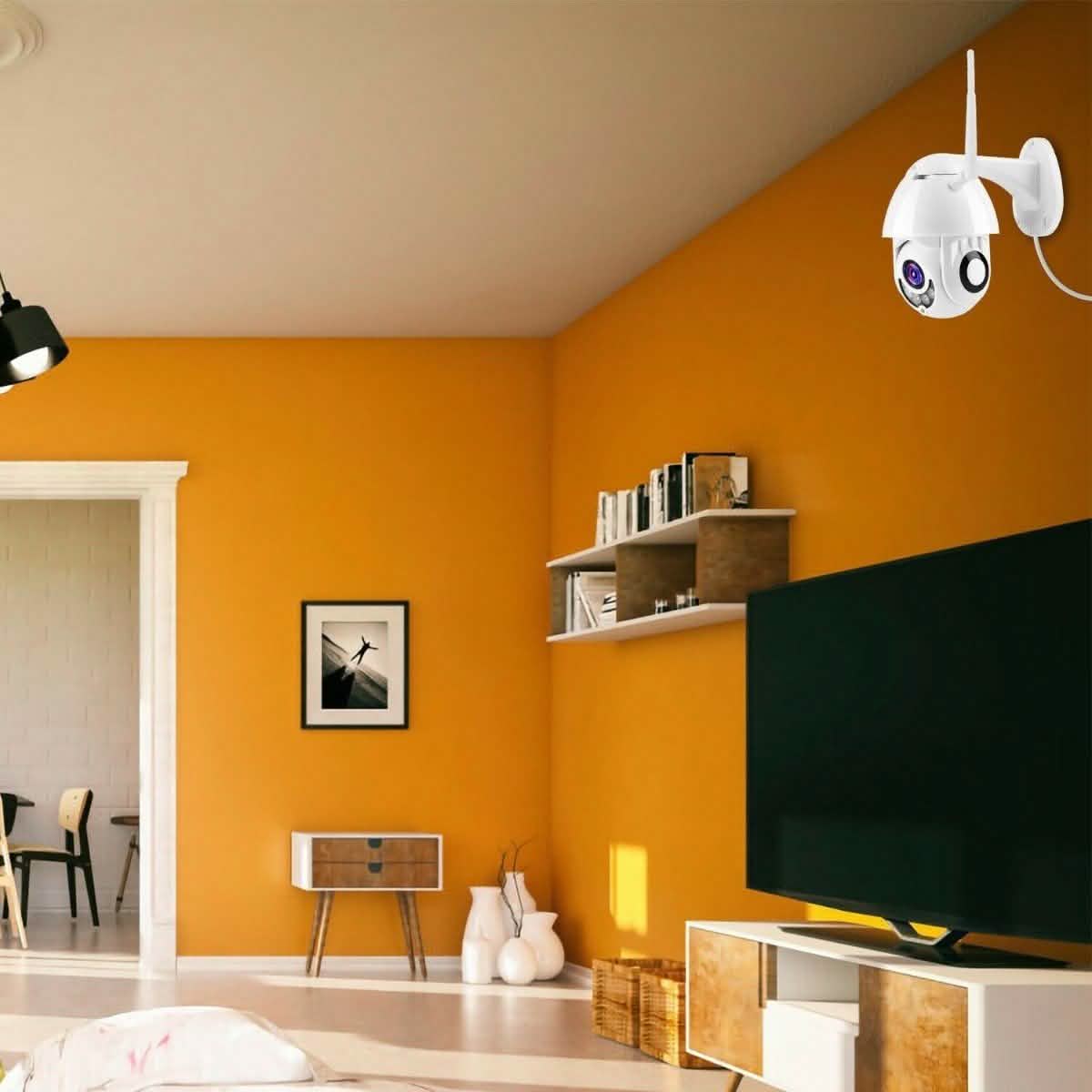 1080P FHD WiFi IP Camera Two-Way Smart Home & Security - Tophatter Daily Deals