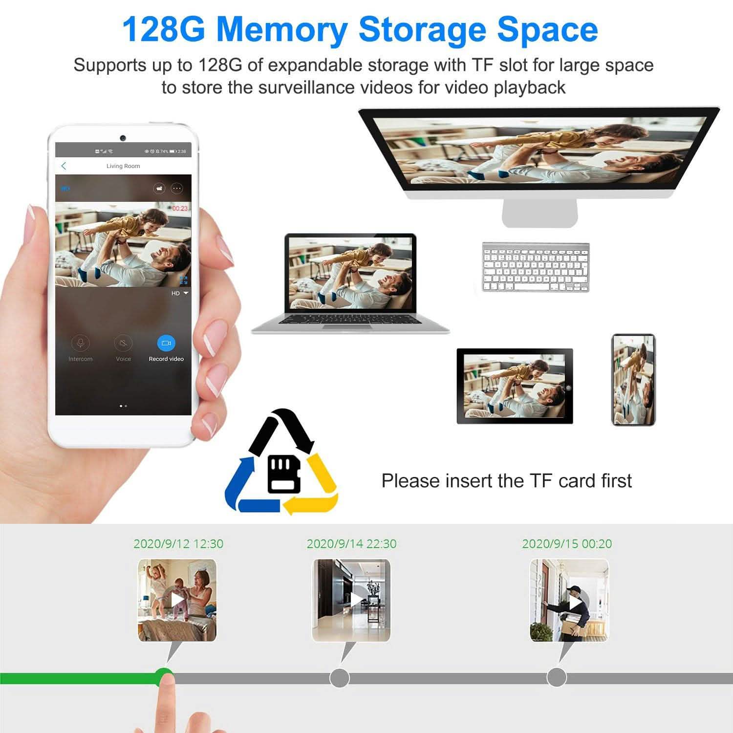1080P FHD WiFi IP Two-Way Audio Security Surveillance Camera Smart Home & Security - Tophatter Daily Deals