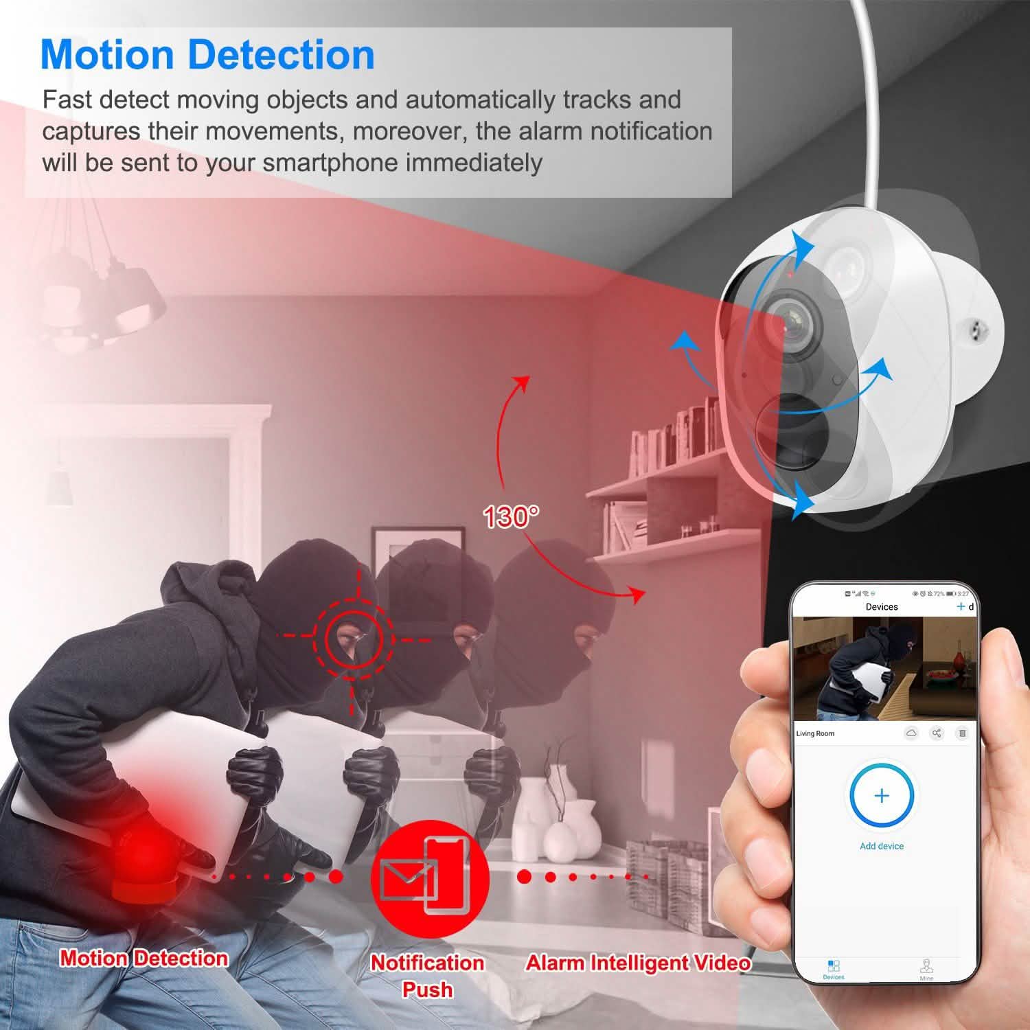1080P FHD WiFi IP Two-Way Audio Security Surveillance Camera Smart Home & Security - Tophatter Daily Deals