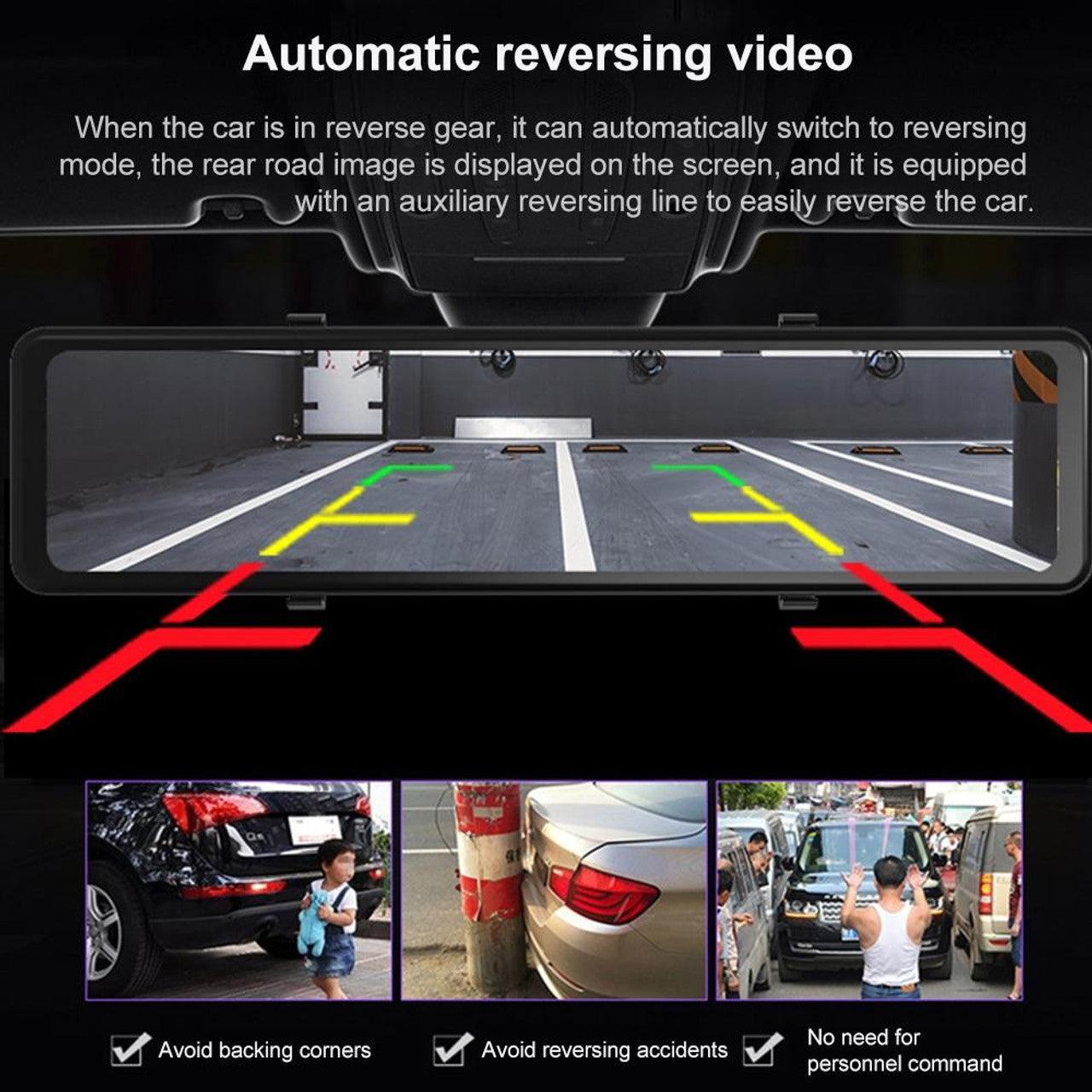 1080P HD FULLSCREEN DASH + REARVIEW CAMERA - Tophatter's Army Deals CCTV - Tophatter Daily Deals