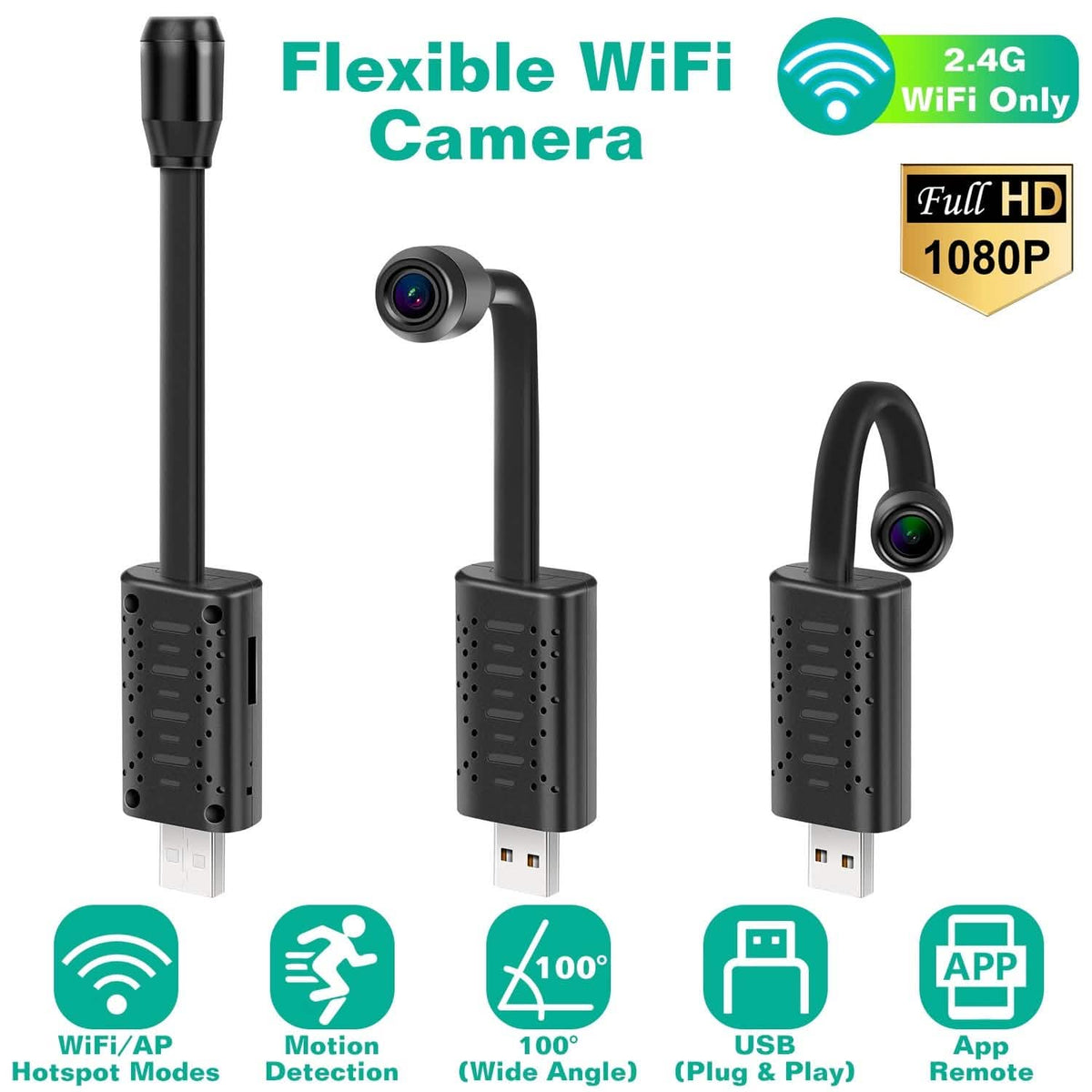 1080P HD Mini USB IP Camera Motion Detection Smart Home & Security - Tophatter Daily Deals