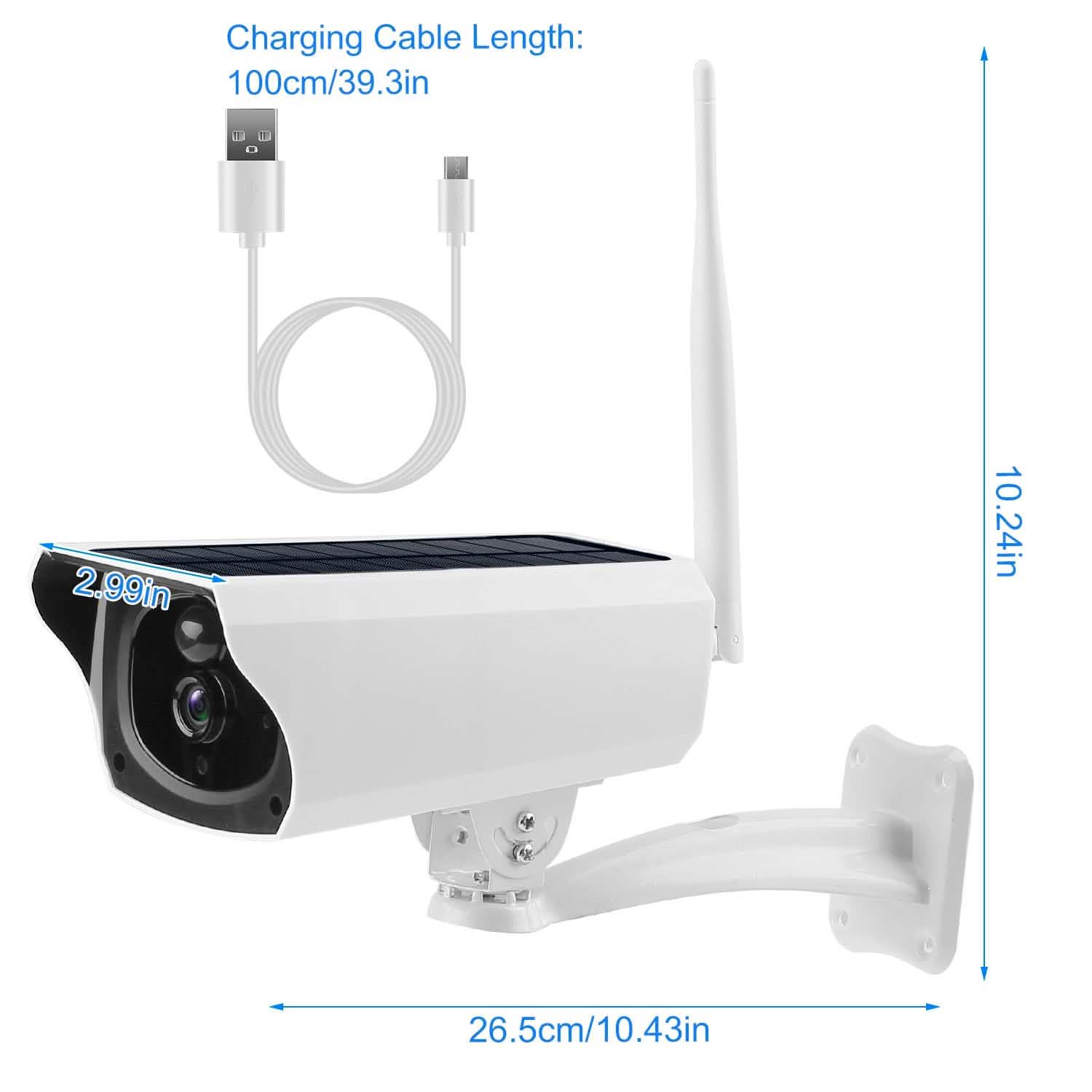 1080P Solar Powered Wifi IP Camera Smart Home & Security - Tophatter Daily Deals