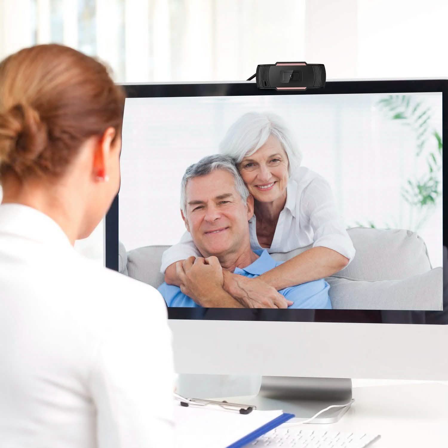 1080P USB Webcam 170 Degree Vertical Adjustment with Clip Computer Accessories - Tophatter Daily Deals