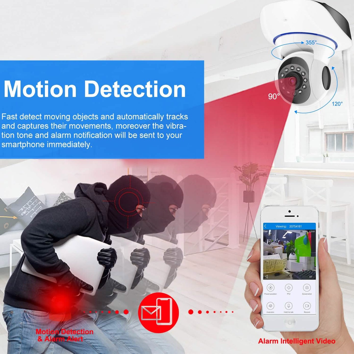 1080P WiFi IP Camera Motion Detection IR Night Vision Camcorder Smart Home & Security - Tophatter Daily Deals