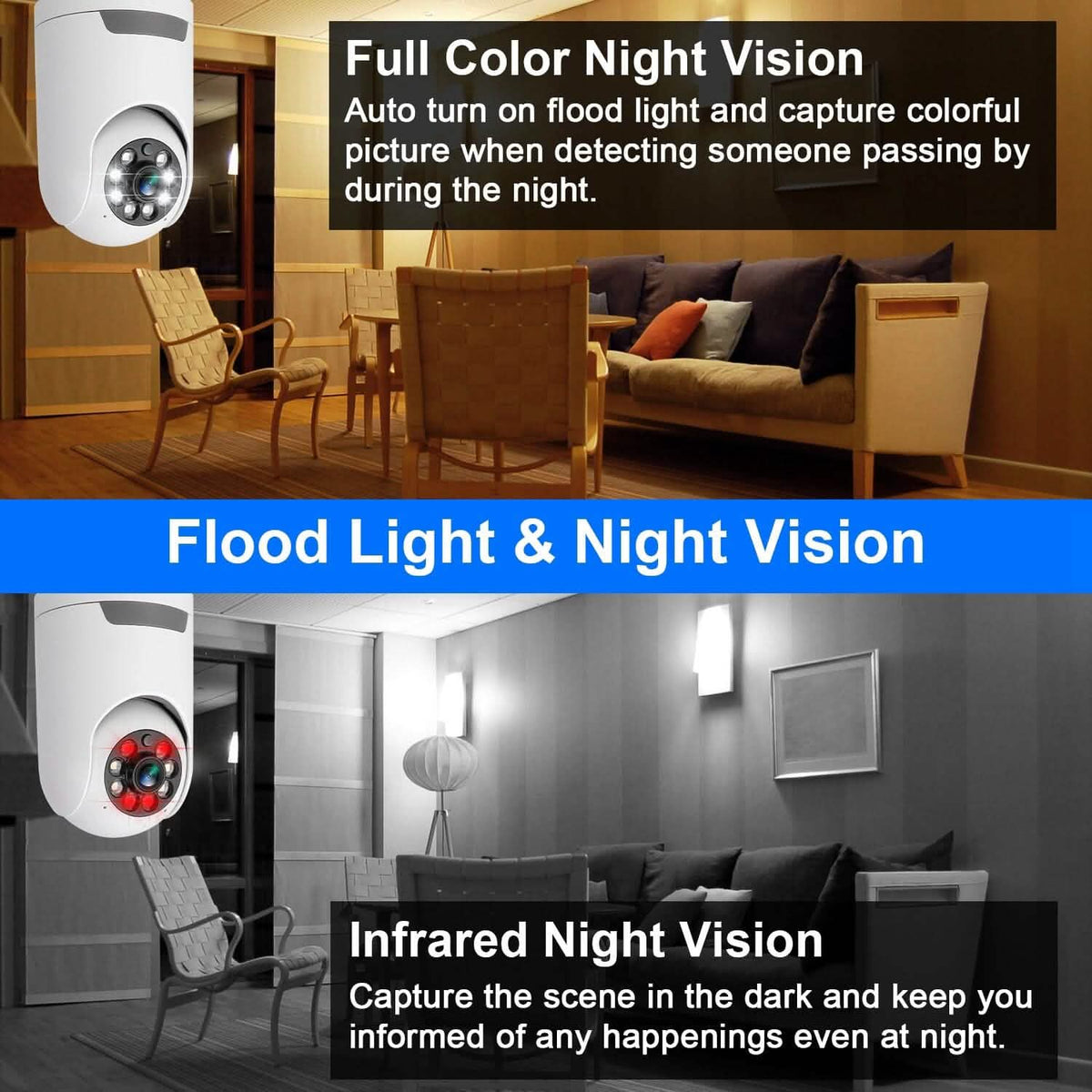 1080P Wifi IP Camera Pan Tilt Security Surveillance Camcorder Smart Home & Security - Tophatter Daily Deals
