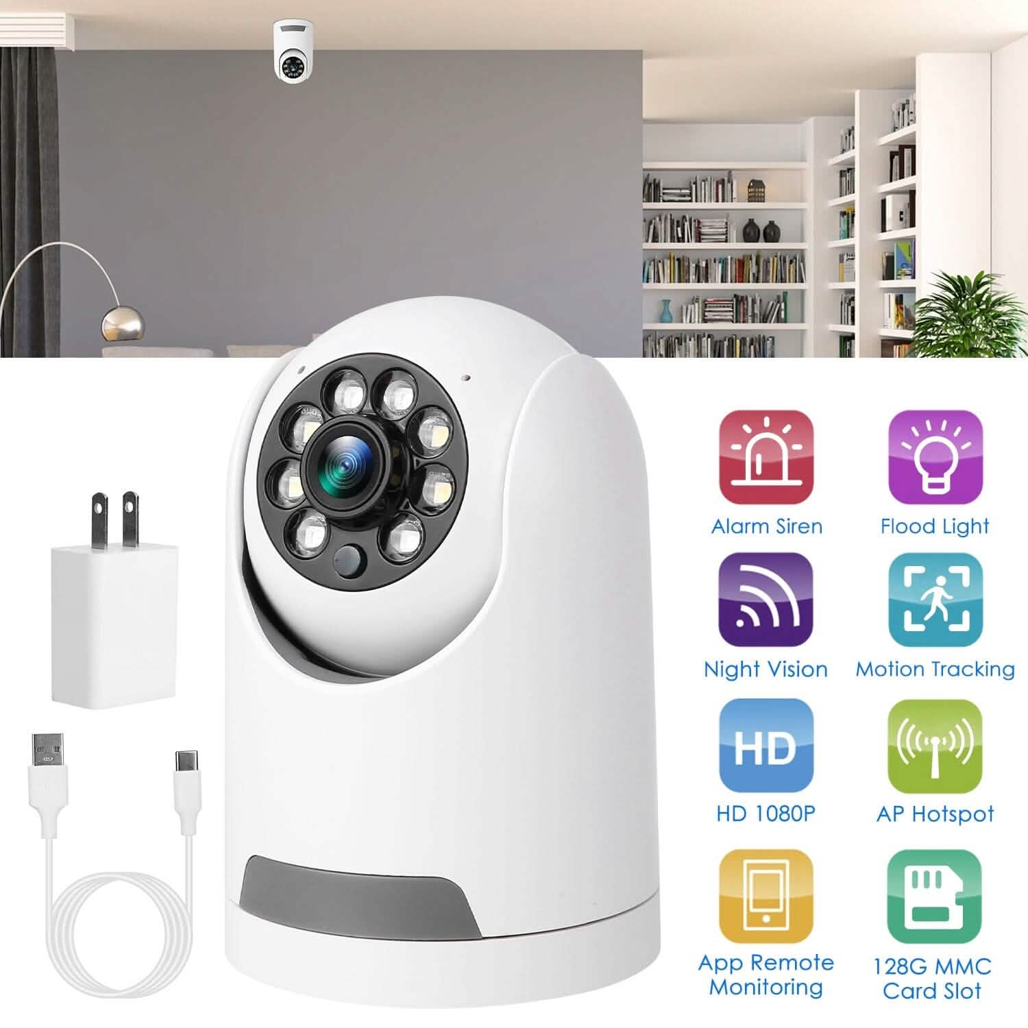 1080P Wifi IP Camera Pan Tilt Security Surveillance Camcorder Smart Home & Security - Tophatter Daily Deals