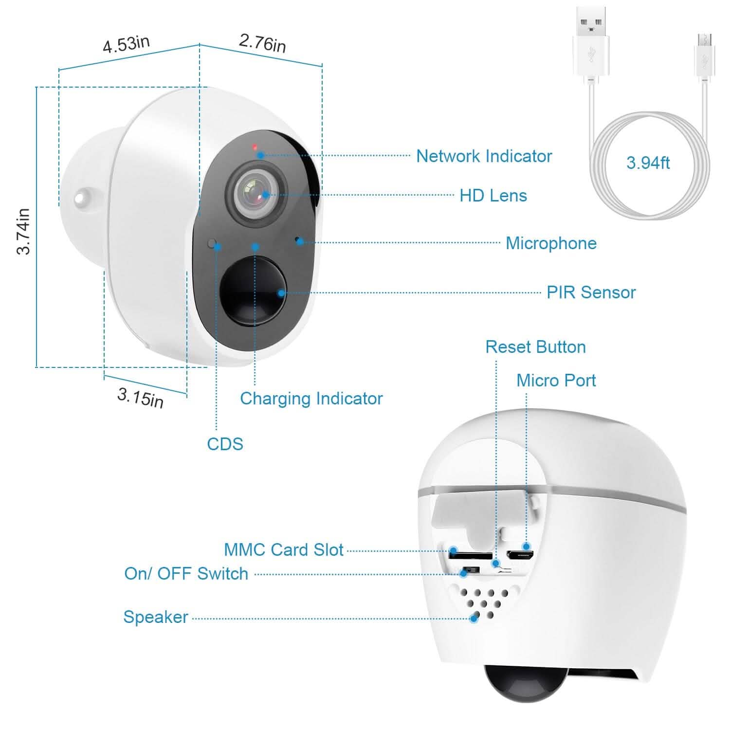 1080P WiFi IP Camera PIR Motion Detection Camcorder Smart Home & Security - Tophatter Daily Deals