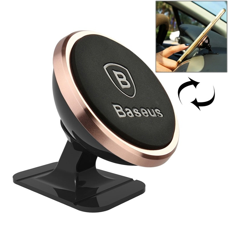 Baseus magnetic suspension 360 degrees shaking head magnetic suction phone mobile bracket Rose Gold 0 - Tophatter Daily Deals