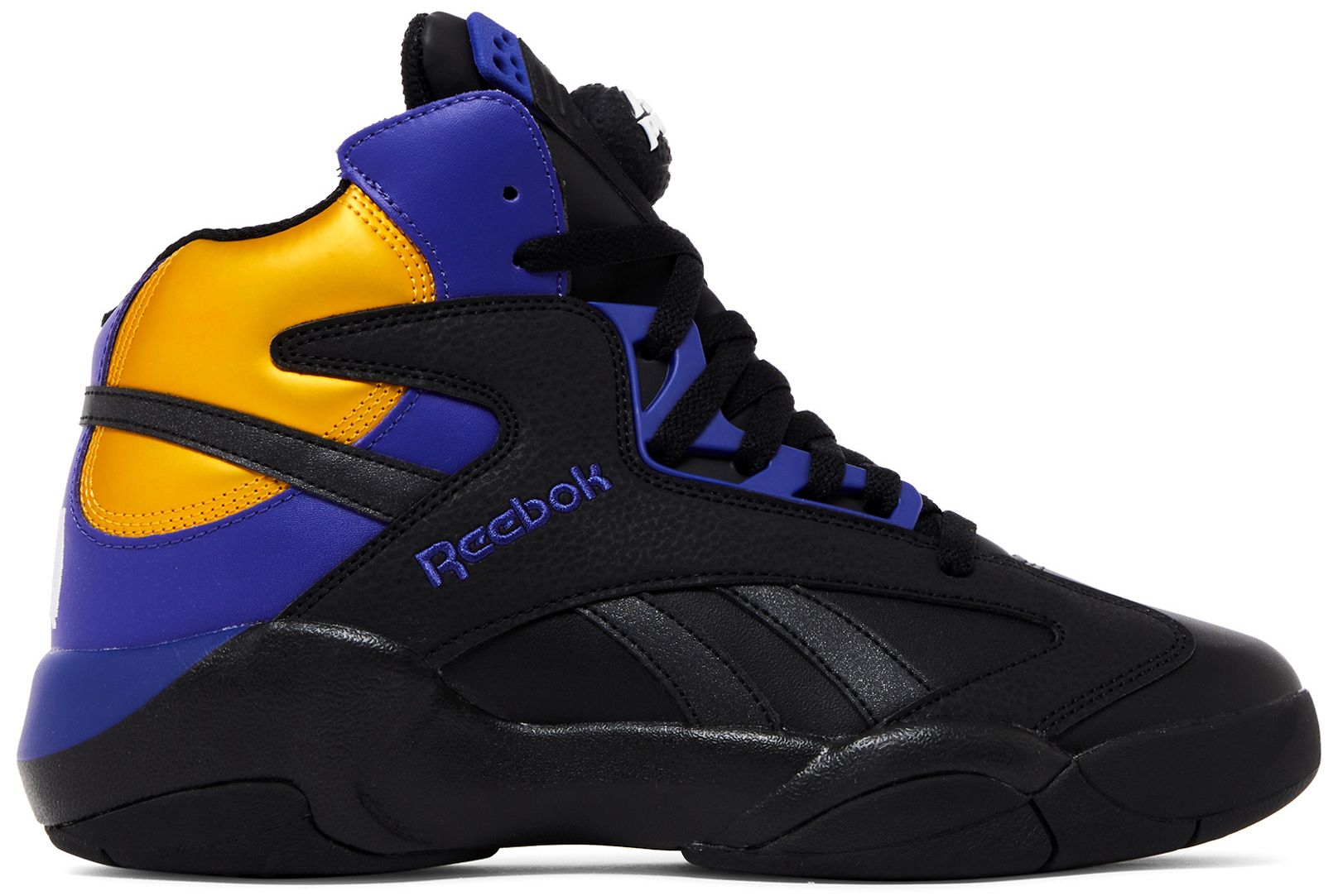 Reebok Men's Shaq Attaq Shoes - Cblack/Bolprp/Cogold Cblack Bolprp Cogold Footwear - Tophatter Daily Deals