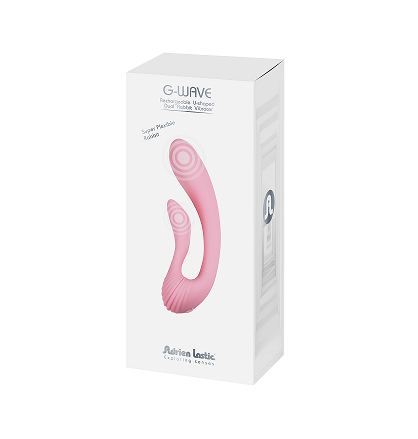 Adrien Lastic G-wave Pink Ultra-Flexible Rabbit Vibrator with Ribbed Surface and Dual Stimulation > Vibrators > Ladies > Rabbit - Tophatter Daily Deals