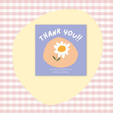 50 PcsPack Square Simple Thank-you Card Coated Paper Business Cards K111 Style 50 Pieces 0 - Tophatter Daily Deals