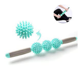 Anti Cellulite Massager Stick Anti-Cellulite Trigger Point Stick Body Foot Face Leg Slimming Massage Muscle Roller Green 0 - Tophatter Daily Deals