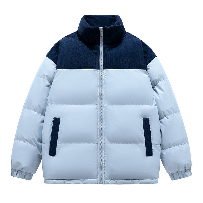 Warm Men’s Hoodie Padded Coat - Loose Boxy, Cotton Winter Light Blue 3D Changing Face Moving Picture Frame - Tophatter Daily Deals