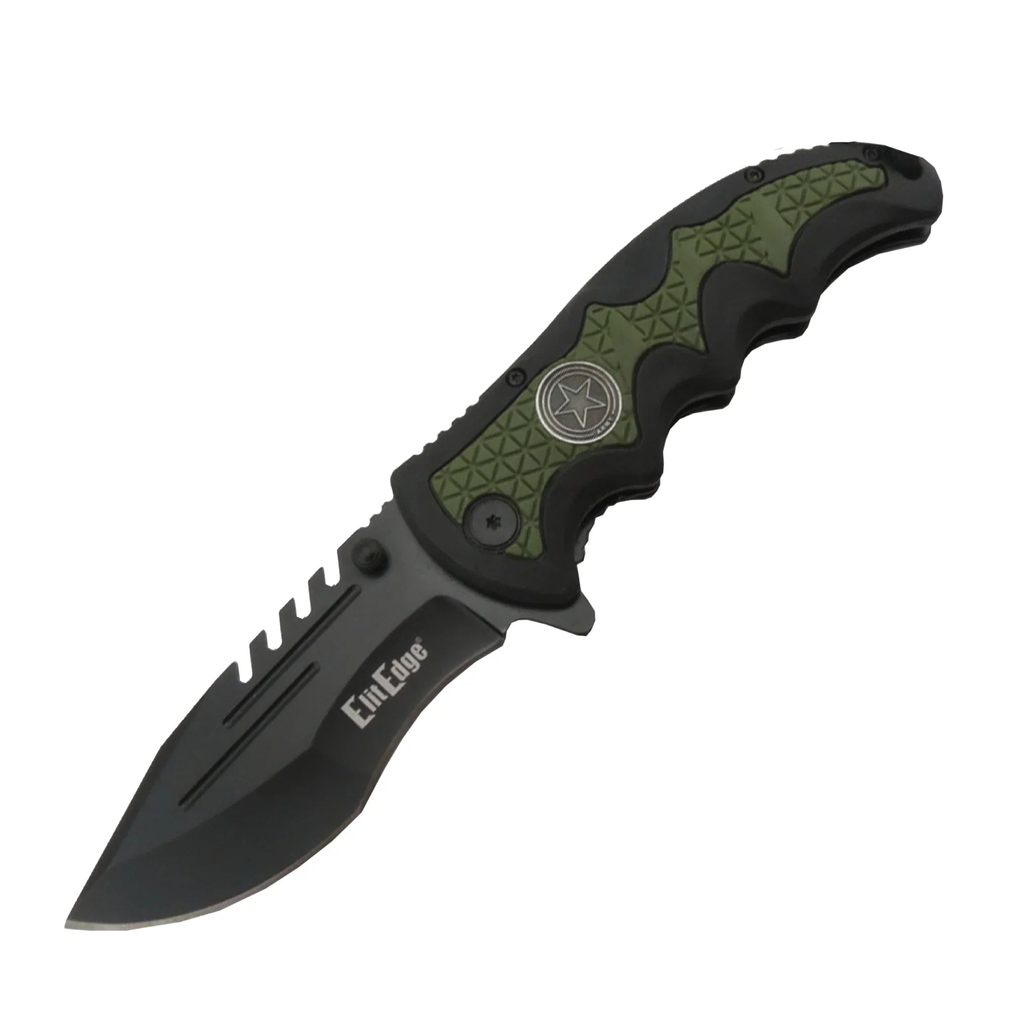 Military Medallion 8.5" Rescue Knife "ARMY" - Tophatter Daily Deals