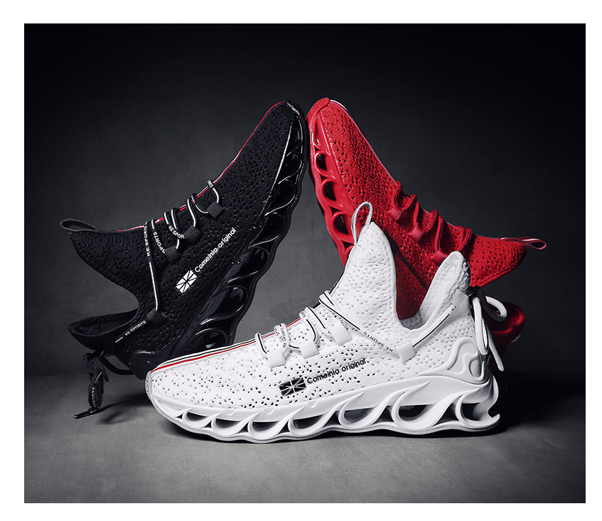All Red Mesh Sports shoes running Unisex shoes 0 - Tophatter Daily Deals