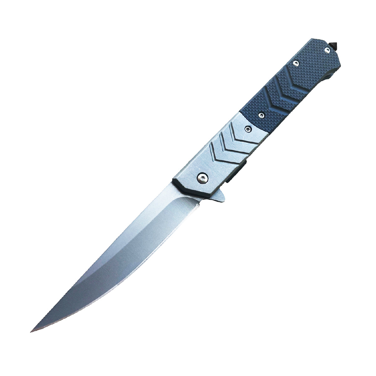 5" Spring Assisted Knife With Straight Back Blade - Tophatter Daily Deals